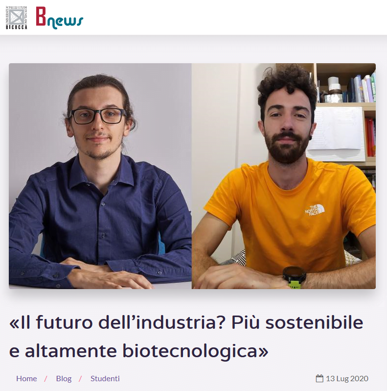 Interview of our call for papers’ winners by B News – the newsletter of the University of Milano-Bicocca